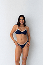 Conjunto Zara Marinho com Off White