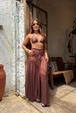 Saia de Tule - Marrom
