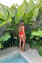 Aro retrô detalhes com Hot Pants Pala e tranças ( Laranja)