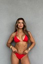 Biquíni Cortininha Laura com Asa Delta - Chic Red