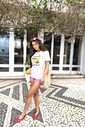 Camiseta T-shirt feminina Suzi cor off white Camiseta T-shirt feminina Suzi cor off white