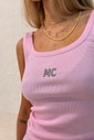 Regata Duda Aplique MC cor rosa claro