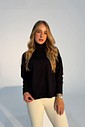 Blusa Tricot Estela Gola Alta Preto