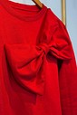 Moletom Adriana de Laço no ombro vermelho