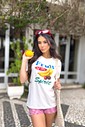 Camiseta T-shirt feminina Suzi cor off white Camiseta T-shirt feminina Suzi cor off white
