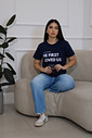 T-SHIRT LOVED MARINHO MODELAGEM OVER T-SHIRT LOVED MARINHO MODELAGEM OVER