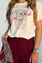 T-shirt Feminina Pilar Cor Off White T-shirt Feminina Pilar Cor Off White