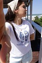 Camiseta T-shirt feminina Ipanema bordada