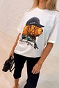 T-shirt Los Angeles Cor Off White T-shirt Los Angeles Cor Off White