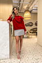 Moletom Adriana de Laço no ombro vermelho