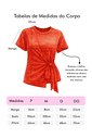 T-shirt Feminina Paloma Detalhe Frontal Transpassado Marrom T-shirt Feminina Paloma Detalhe Frontal Transpassado Marrom