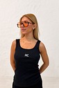 Regata Duda Aplique MC cor preto