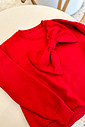 Moletom Adriana de Laço no ombro vermelho