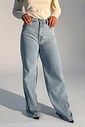 Calça Naomi Jeans Claro Wide Leg