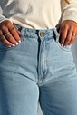Calça Naomi Jeans Claro Wide Leg