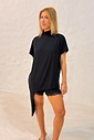 Blusa Charlote Assimétrica Cor Preto Blusa Charlote Assimétrica Cor Preto