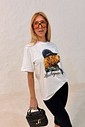 T-shirt Los Angeles Cor Off White T-shirt Los Angeles Cor Off White