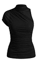 Blusa Isabel Assimétrica de Tule cor Preto Blusa Isabel Assimétrica de Tule cor Preto