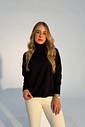 Blusa Tricot Estela Gola Alta Preto