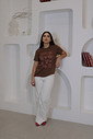 T-shirt feminina coffe
