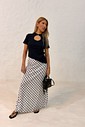 Blusa Isabela Decote em gota cor preto Blusa Isabela Decote em gota cor preto
