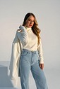 Blusa Lorena Gola Alta Off White