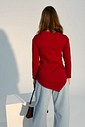 Blusa Giseli Assimétrica manga longa Marsala