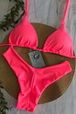 Biquíni Cortininha e Asa Delta Rosa Neon