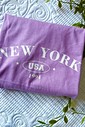 Tshirt Lilas New York Tshirt Lilas New York