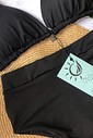 Biquíni Cortininha e HotPants Preto Biquíni Cortininha e HotPants Preto