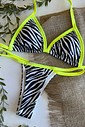 Biquíni Bronze Zebra e Neon Biquíni Bronze Zebra e Neon