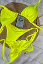 Biquíni Cortininha e Empina Bumbum Amarelo Neon