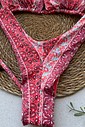 Biquíni Cortininha e Asa delta Paisley Vermelho Biquíni Cortininha e Asa delta Paisley Vermelho