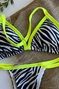 Biquíni Bronze Zebra e Neon Biquíni Bronze Zebra e Neon