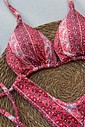 Biquíni Cortininha e Asa delta Paisley Vermelho Biquíni Cortininha e Asa delta Paisley Vermelho