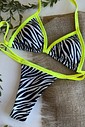 Biquíni Bronze Zebra e Neon Biquíni Bronze Zebra e Neon