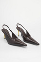 Scarpin Slingback Morgana Café