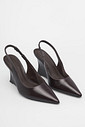 Scarpin Slingback Renata Café Scarpin Slingback Renata Café
