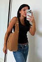 Bolsa Nina Capuccino Shoulder Bag Média