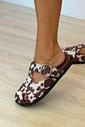 Mule Lorena Cow Estampa Animal Print