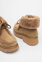 Bota Tratorada Fluffy Priscila Camel