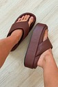 Flatform Deise Marrom Chinelo Plataforma