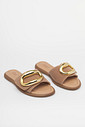 Rasteira Martina Camel Slide Feminino Mist Rasteira Martina Camel Slide Feminino Mist