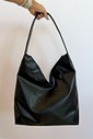 Bolsa Eva Preta Shopper Grande Minimalista
