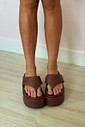 Flatform Deise Marrom Chinelo Plataforma
