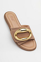Rasteira Martina Camel Slide Feminino Mist Rasteira Martina Camel Slide Feminino Mist