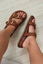 Birken Katy Caramelo Papete com Fivelas
