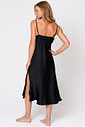 CAMISOLA SLEEP DRESS FASHION MIDI RENDA PRETA 