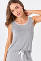 SHORT DOLL FEMININO REGATA E BERMUDA  - CLÁSSICO VISCOSE MESCLA SHORT DOLL FEMININO REGATA E BERMUDA  - CLÁSSICO VISCOSE MESCLA