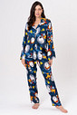 PIJAMA AMERICANO LONGO ACETINADO - SNOOPY NAUTA PIJAMA AMERICANO LONGO ACETINADO - SNOOPY NAUTA